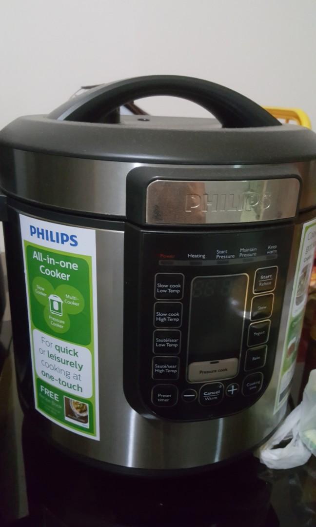 Philips All In One Pressure Cooker, TV & Home Appliances, Kitchen