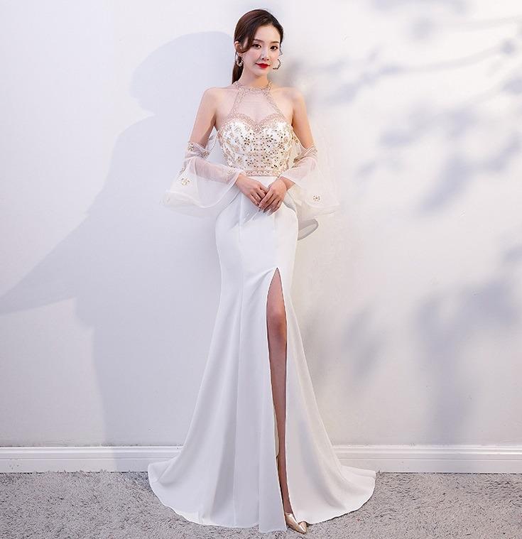 White bodycon prom dress new arrivals