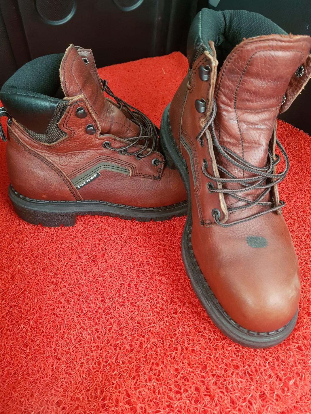Red Wing Steel Toe Boots Men s Fashion Footwear Boots on Carousell