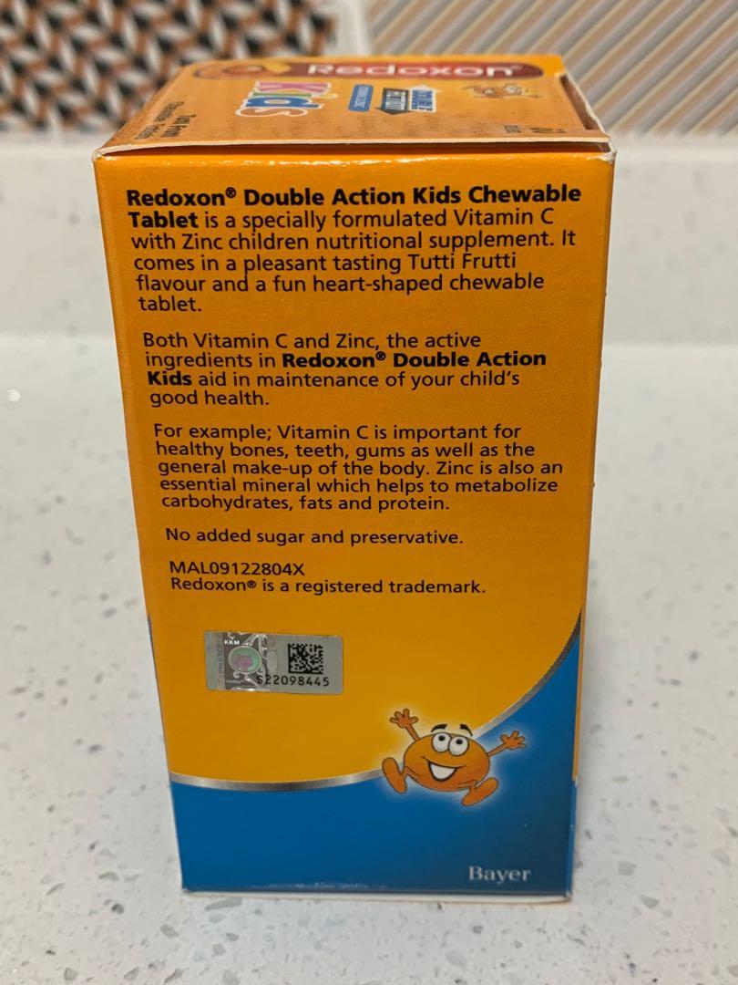 Redoxon Kids Double Action 60 Chewable Tablets Everything Else On Carousell