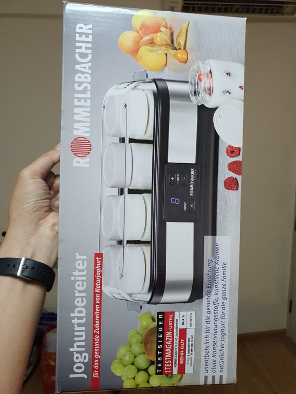 Rommelsbacher yogurt maker, Home Appliances, Kitchenware on Carousell
