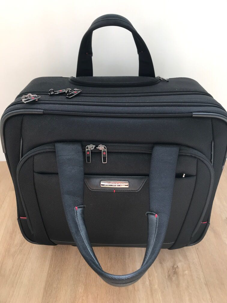 Samsonite business trolley cabin bag, Travel, Travel Essentials ...