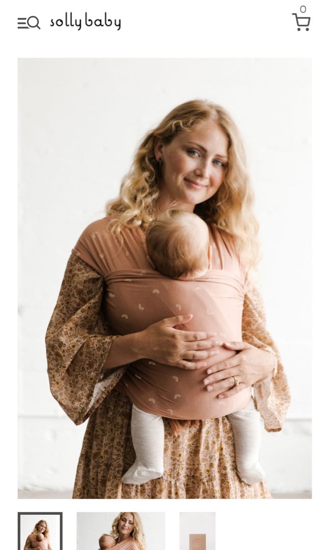 Solly baby rainbow wrap top