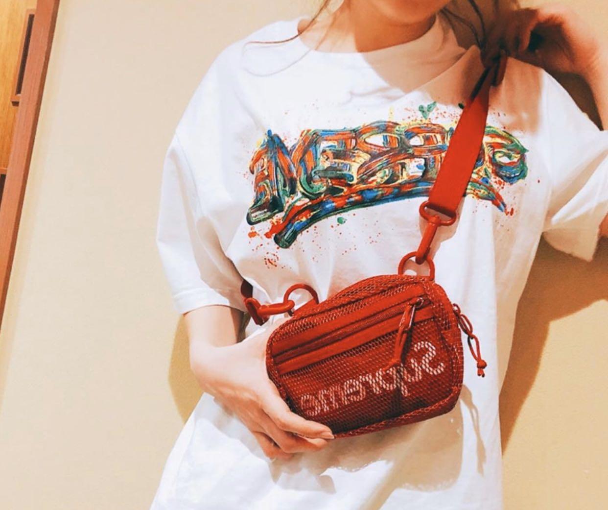 supreme paint logo tee white