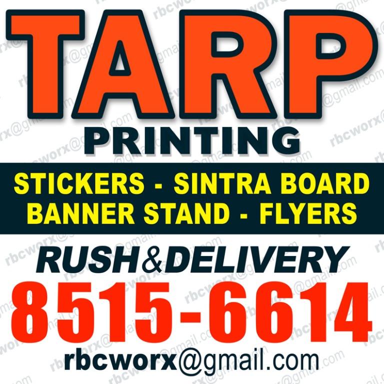 Tarpaulin Printing Flyers Stickers Pasig Makati Ortigas Pull up Roll up