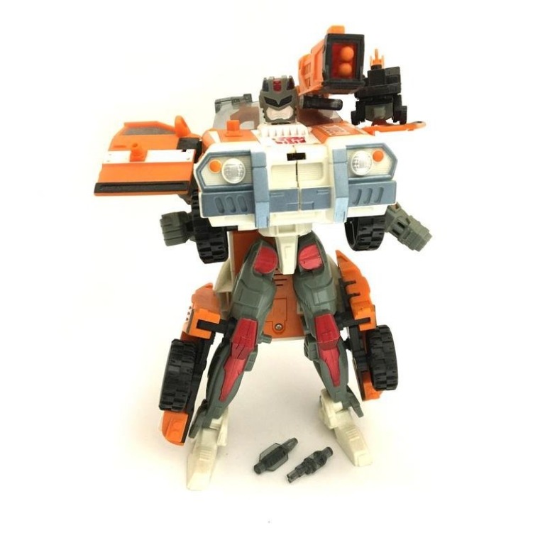 Transformers Armada MaxCons Red Alert with Longarm, Hobbies & Toys