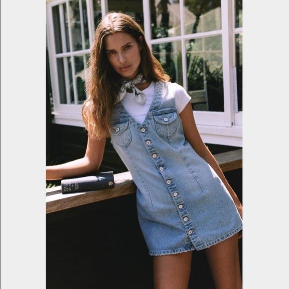 Jean dress urban store outfitters
