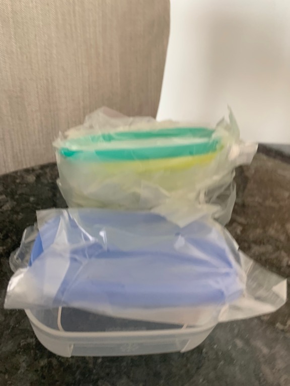 Tupperware rectangular boxes, Home Appliances, Kitchenware on Carousell