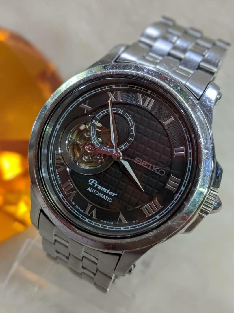 Used SEIKO PREMIER AUTOMATIC WATCH 4R39 00A2 Men Men s Fashion