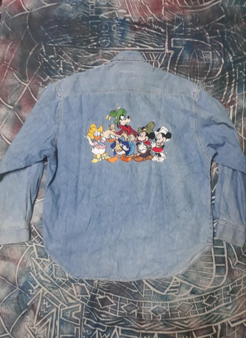 Mickey mouse store denim shirt