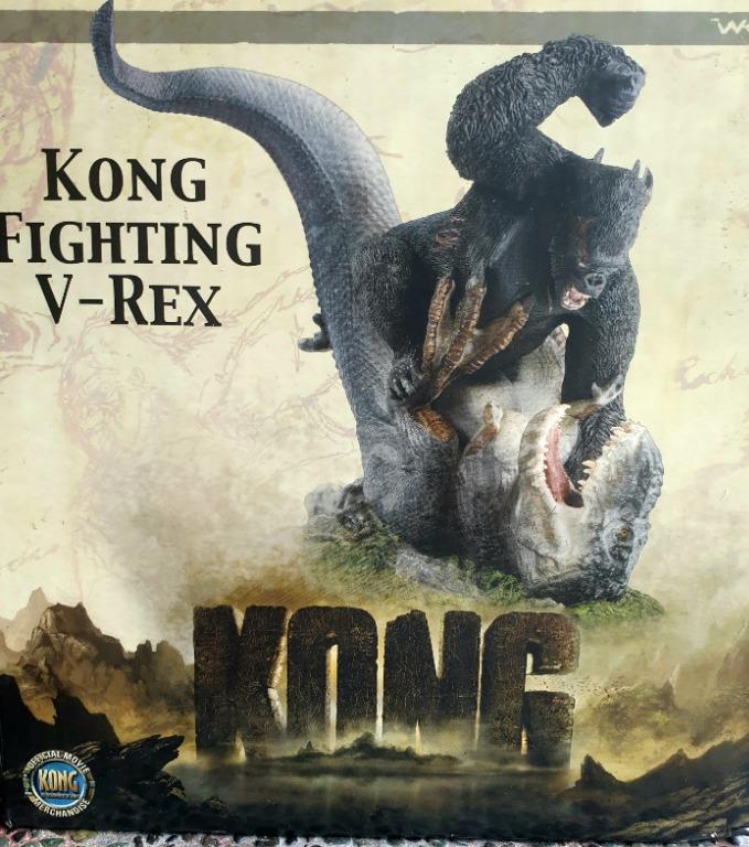 WETA KING KONG VS FIGHTING T VREX RESIN STATUE FIGURE RARE LIMITED (1872/5000), Hobbies & Toys