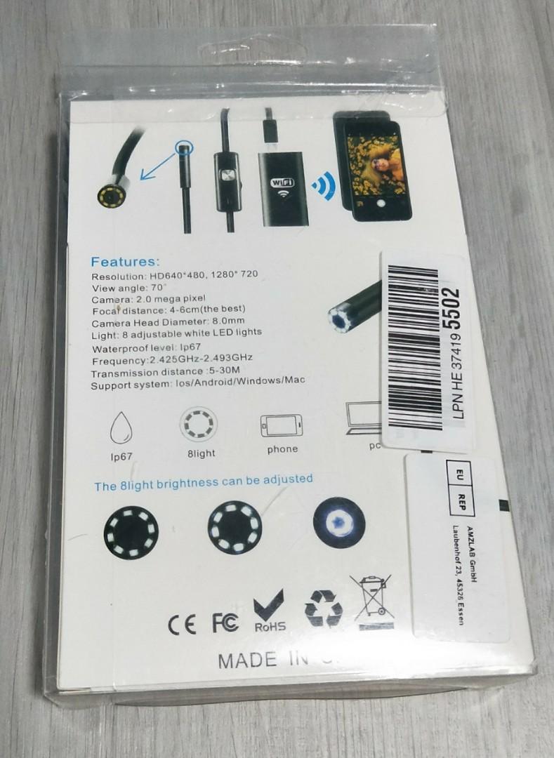 WiFi Endoscope HD720P, Furniture & Home Living, Security & Locks