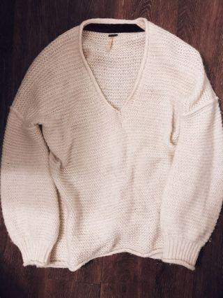 Free People Fuzzy Knit Sweater