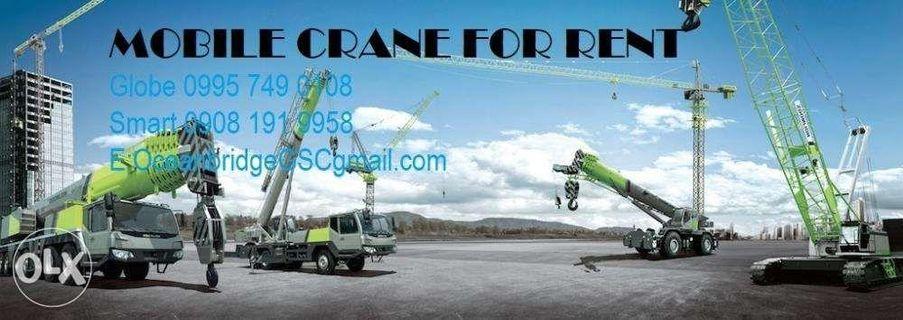 Mobile Crane For Rent!