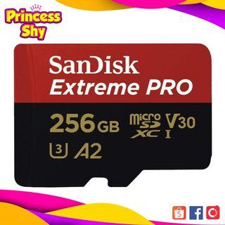 SanDisk 256GB Micro SDXC Extreme Pro Class 10 UHS-1 U3 4K A2 Memory Card SDSQXCD-256G