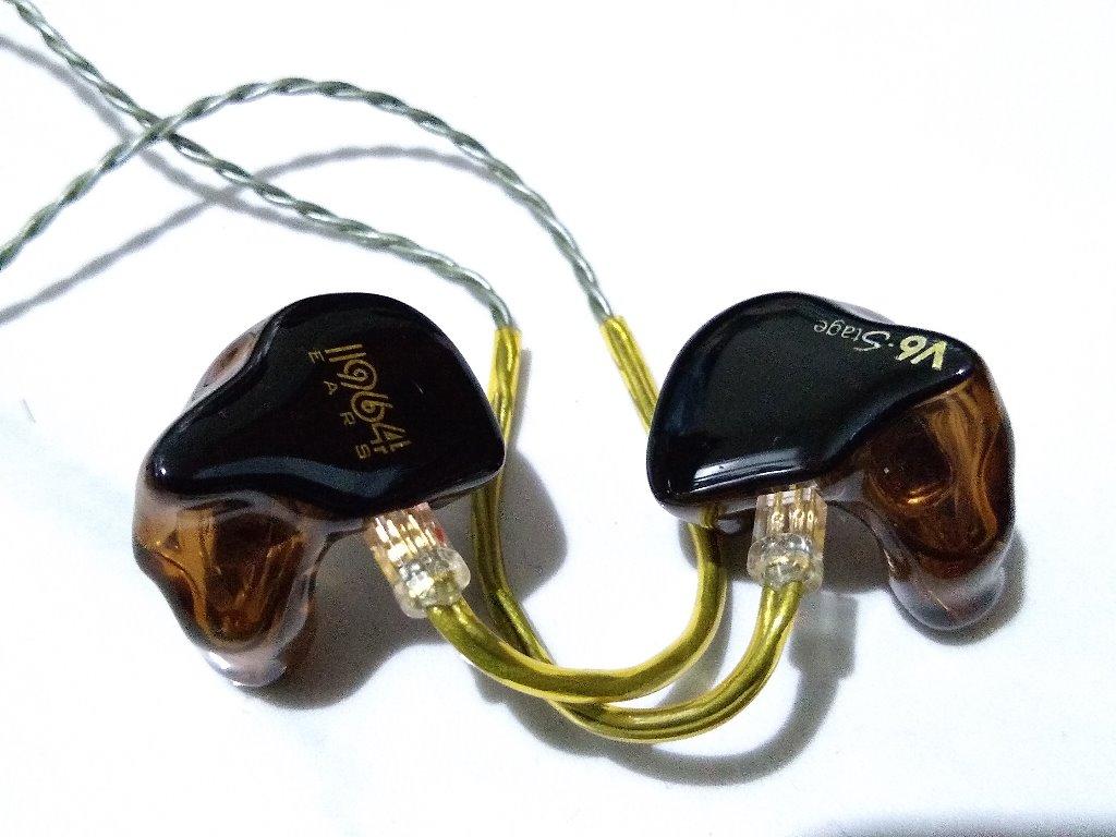 1964 Ears 64 Audio V6 Stage CIEM Custom In Ear Monitor Earphone