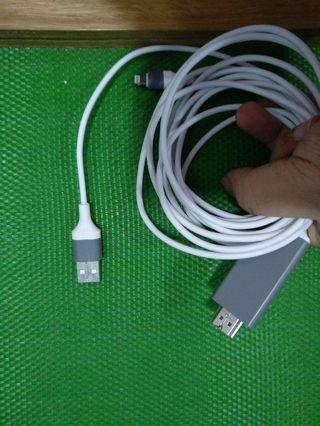S141 Lightning to HDMI HDTV AV Cable Adapter for iPhone 7 7Plus 6 6S 5S 5 5C - Got Rusty Part at HDMI Head but still can function