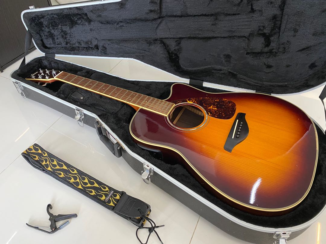 YAMAHA FGX730SC (Acoustic electric guitar with hard case), Hobbies