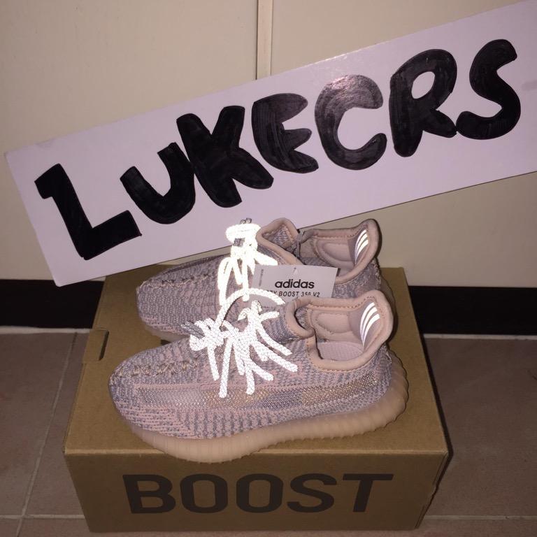 ADIDAS YEEZY BOOST 350 V2 INFANTS FV5671 SYNTH UK7.5K, 兒童＆孕婦