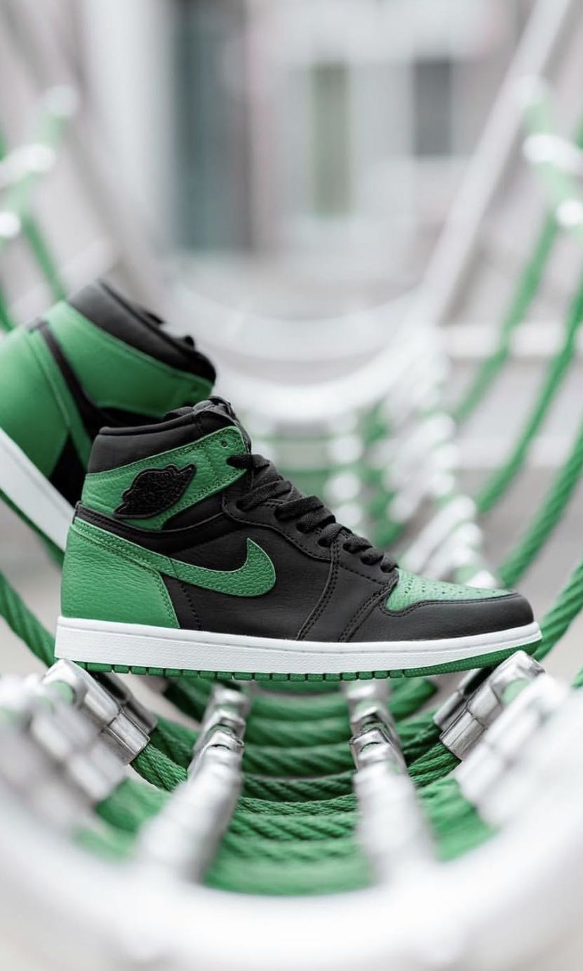 Nike air jordan 1 clearance retro high pine green