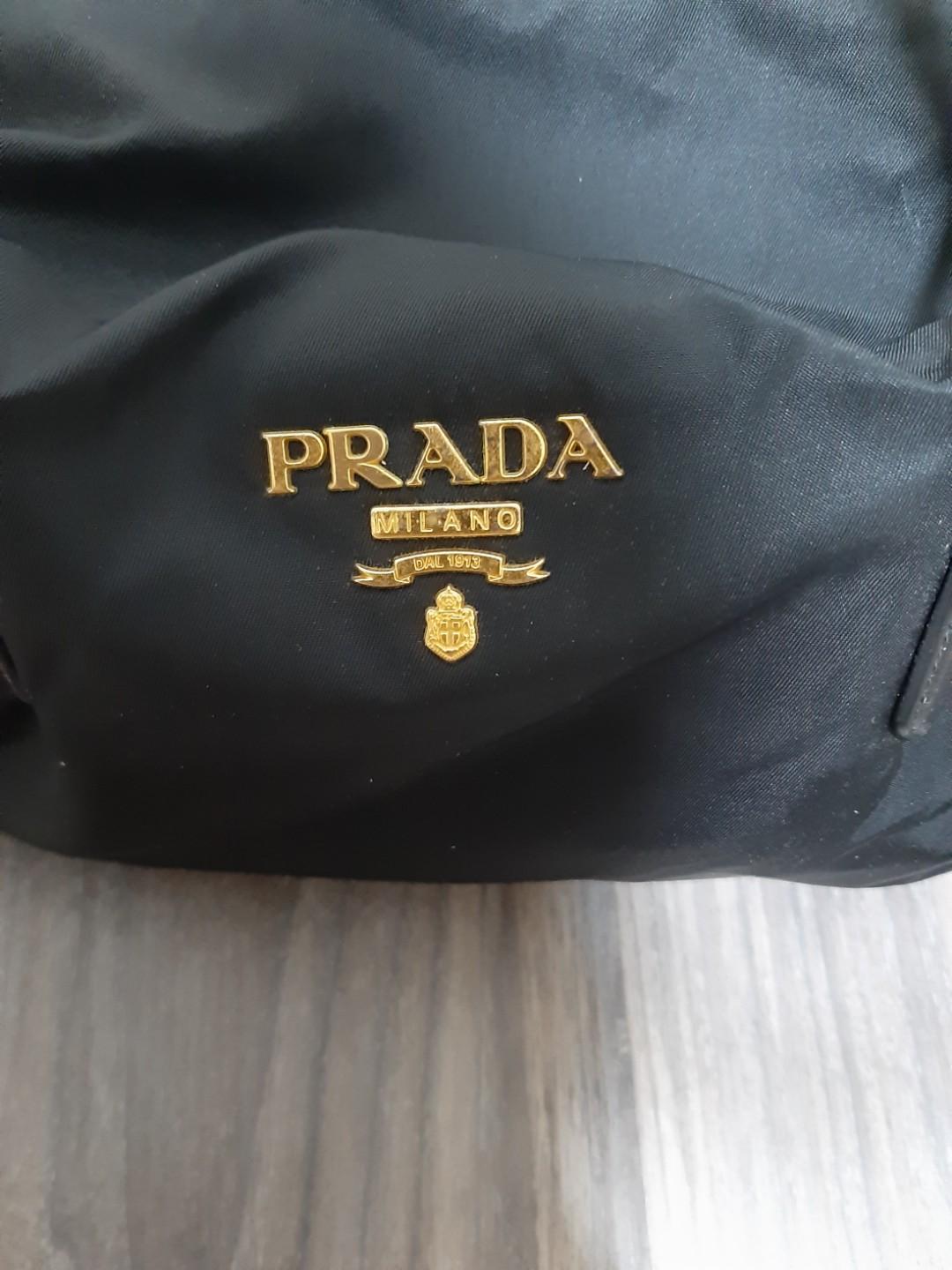 Authentic Prada top handle nylon bag, Luxury, Bags & Wallets on Carousell