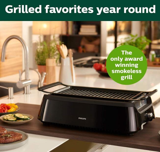 Avance Collection Philips Indoor Grill HD6372/94, Furniture & Home