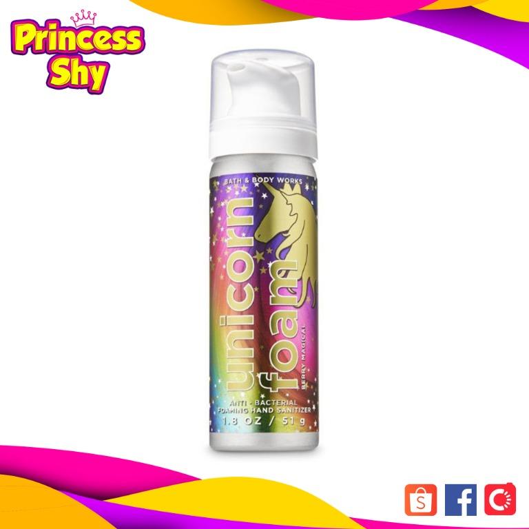 Bath And Body Works Antibacterial Foaming Hand Sanitizer 1 8oz Berry Magic Unicorn Foam Beauty Personal Care Bath Body Body Care On Carousell