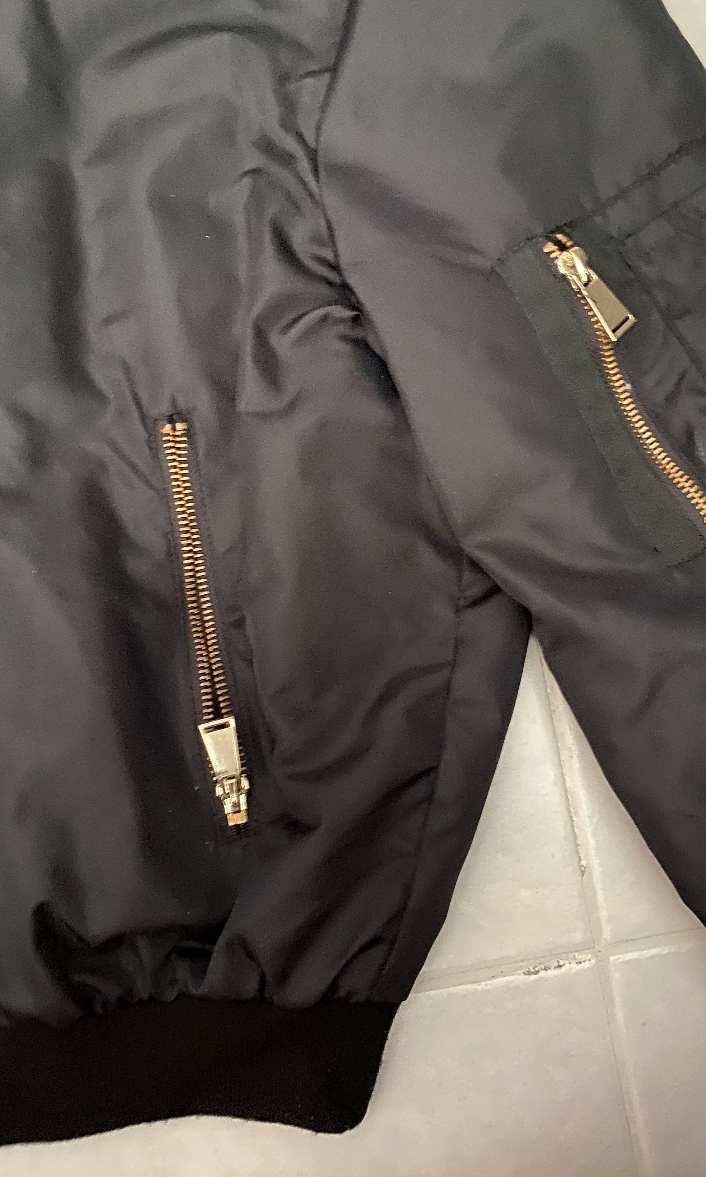 ZARA Black Bomber Jacket, Women's Fashion, Coats, Jackets and Outerwear