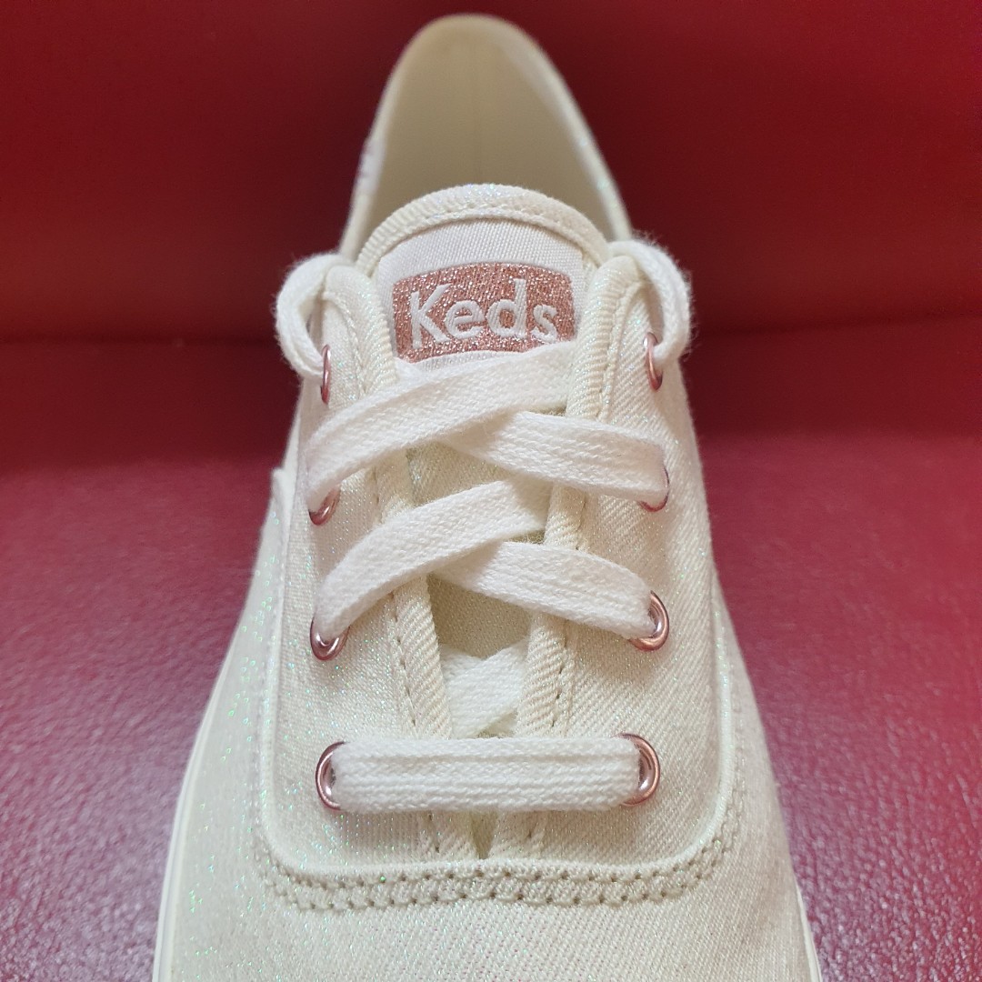 BNIB KEDS Triple Iridescent Sneakers White EU 39.5 EU 40 Women s Fashion Footwear Sneakers on Carousell