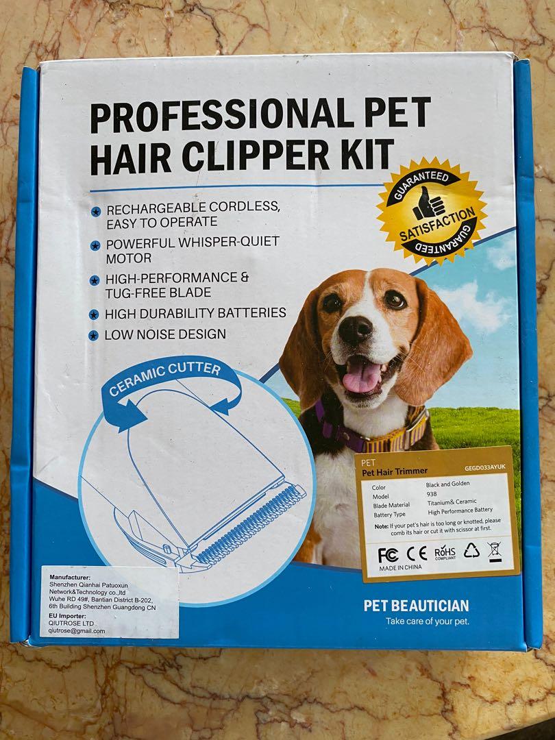 professional pet hair clipper kit