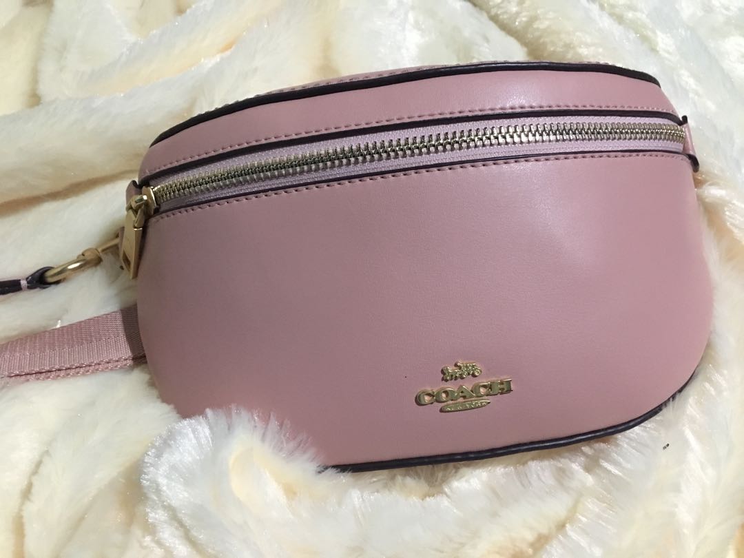 coach belt bag pink