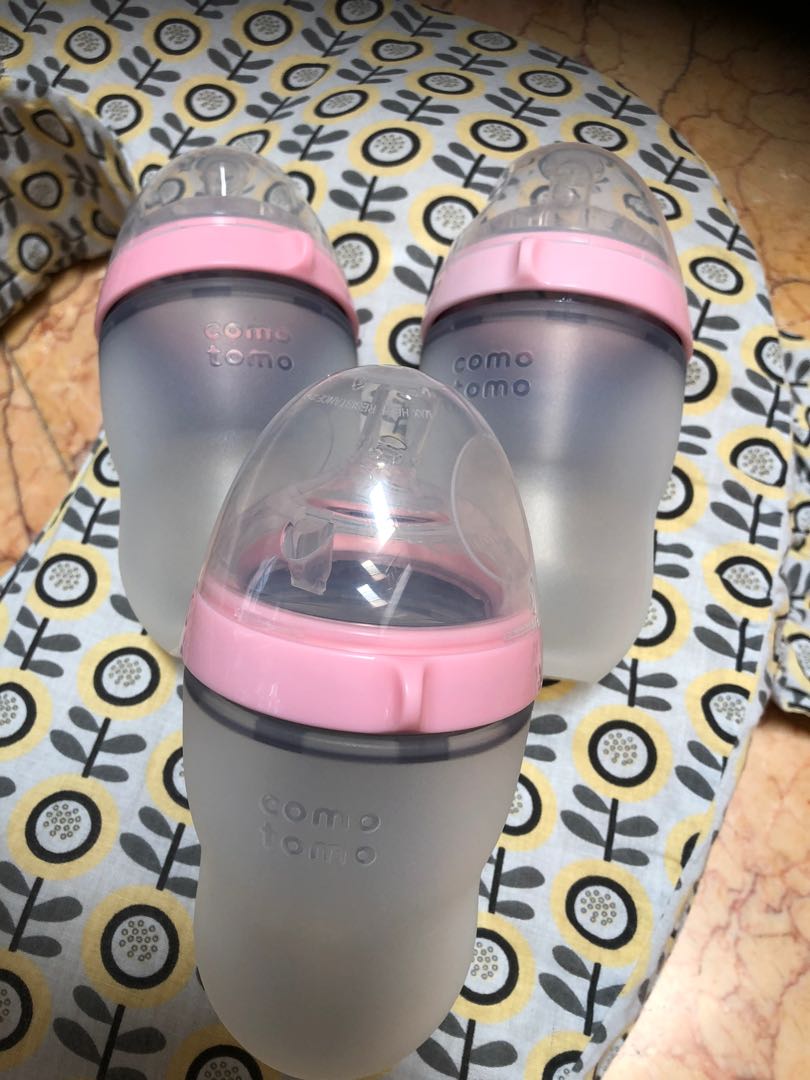 Comotomo milk bottles 250ml (x3), Babies & Kids, Nursing & Feeding ...