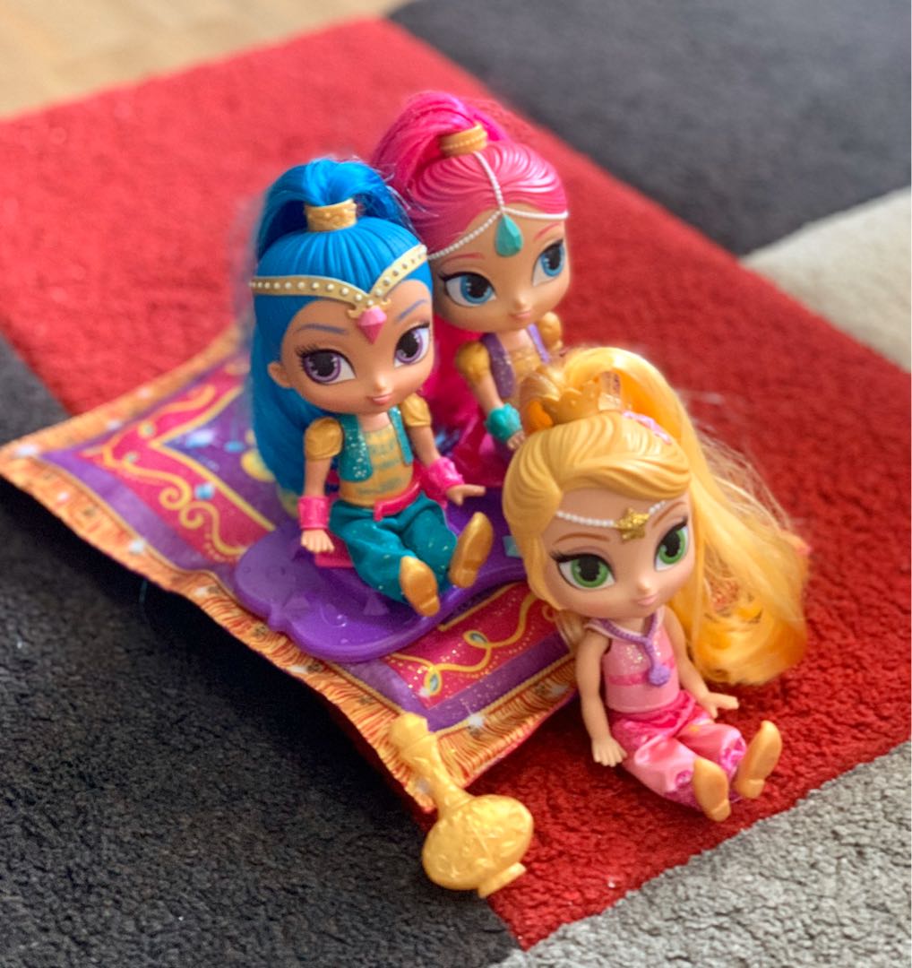 Fisher Price Shimmer and Shine Flying Carpet PLUS Leah, Babies & Kids ...