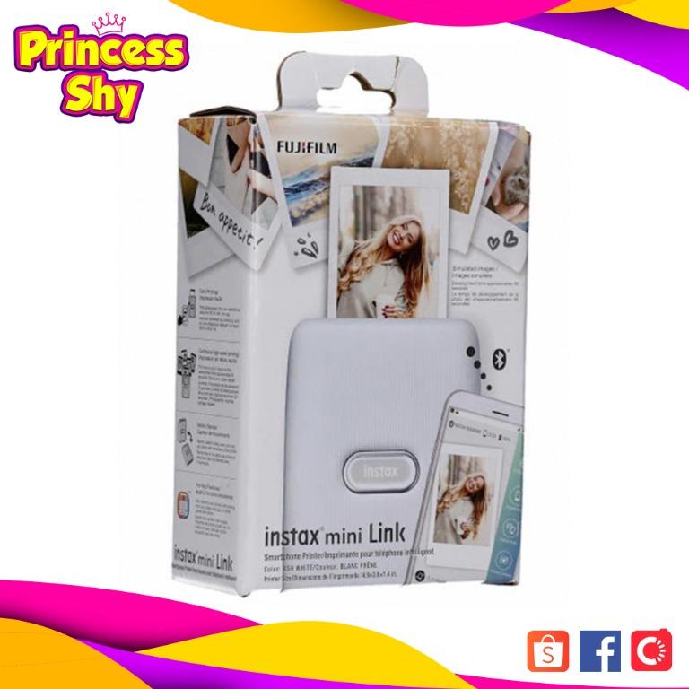 Fujifilm Instax Mini Link Pocket Smartphone Printer Ash White