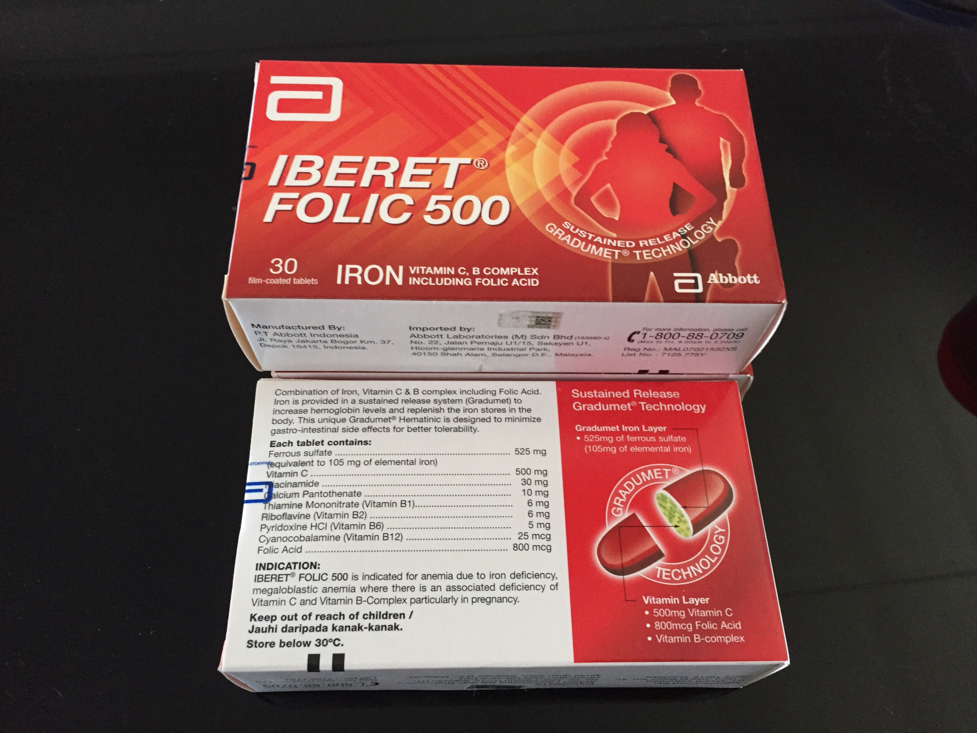 Iberet Folic 500 30 Tablets Babies Kids Maternity Care On Carousell