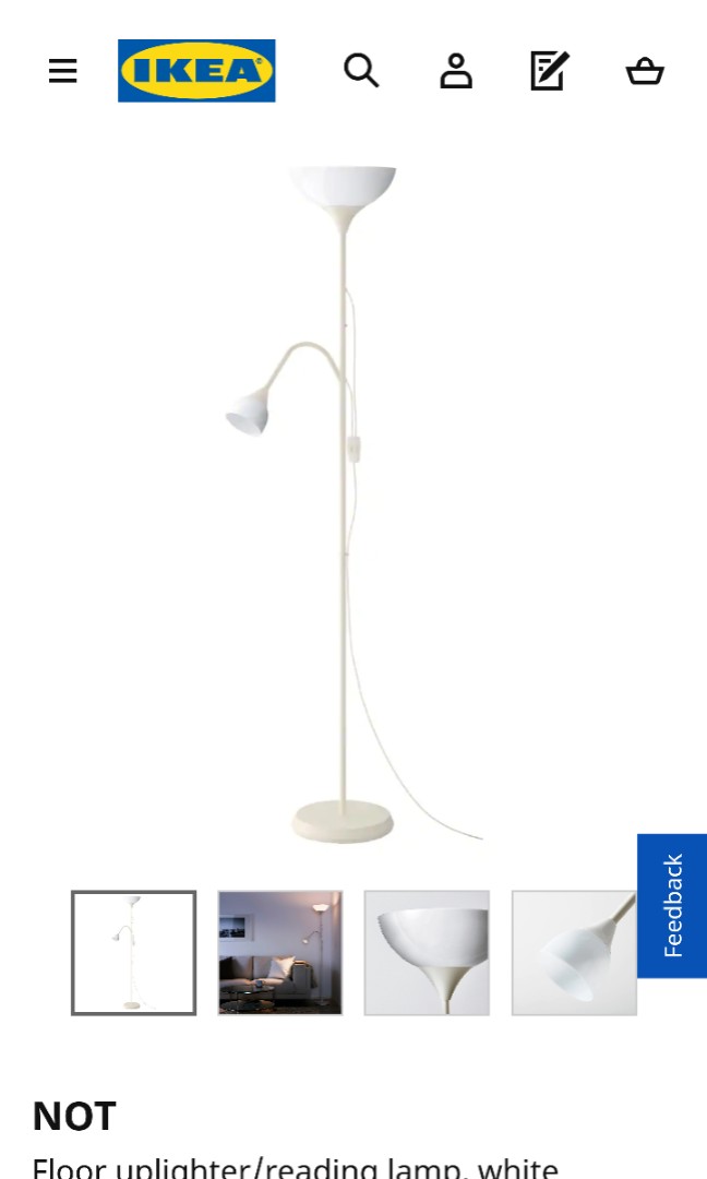Ikea Floor Lamp _ NOT, Furniture & Home Living, Furniture, Tables & Sets on Carousell