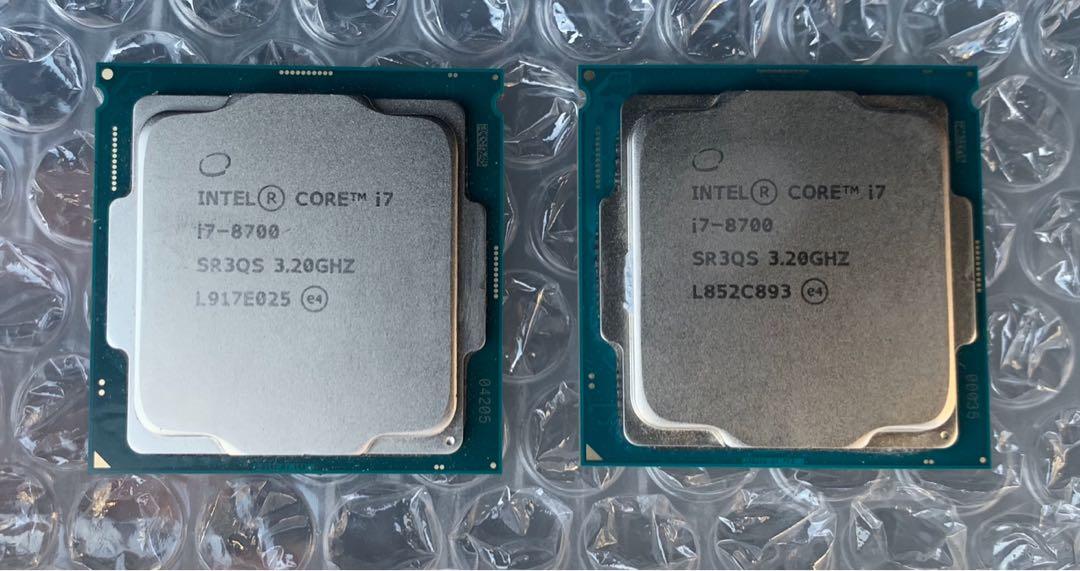 Intel Core i7-8700 Processor 8th Gen Coffee Lake i5 i3 (Category: Computer Parts) located in Mandaluyong City. Submitted by l2ayne (Listing ID 280387873, Image 1). Description: Intel Core i7-8700 Processor 12M Cache, up to 4.60 GHz Coffee Lake 8th Gen, 1151 Socket 6 Cores, 12 Threads Price 13k each 2pcs avail With 2 years distro warranty Intel Diagnostic Test PASSED Bare Proce No Box No Fan Accept shipping COD/COP via LBC or Lalamove Buyer will s