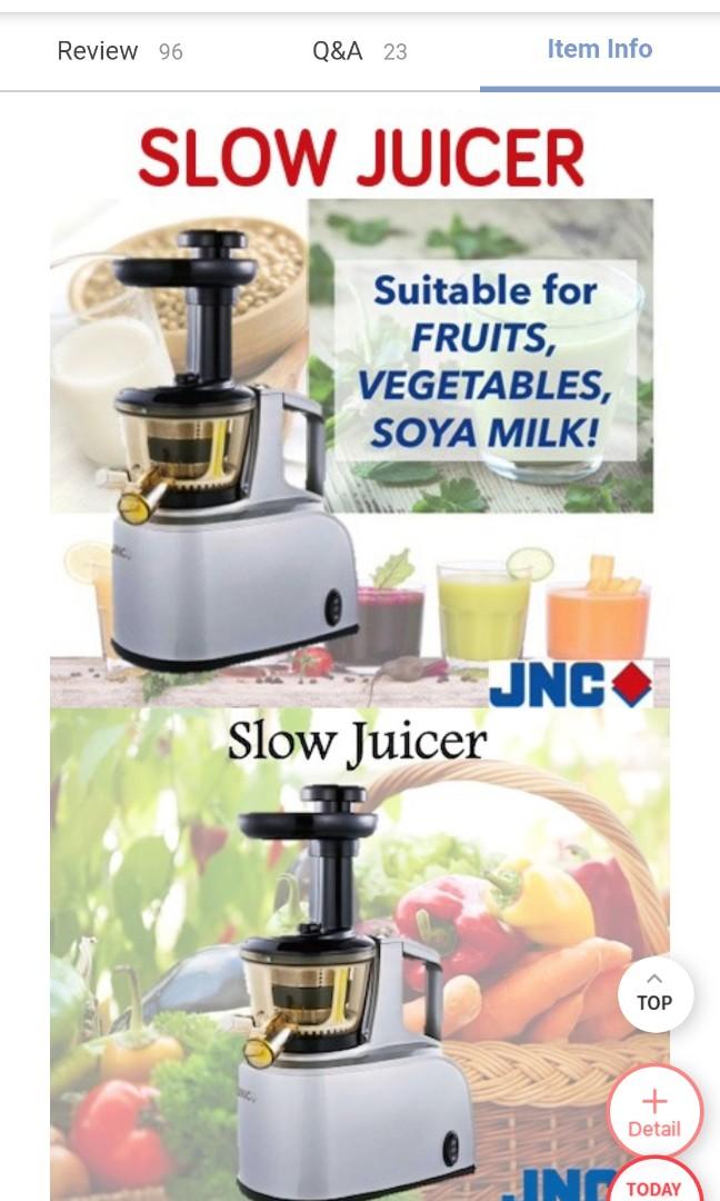 JNC korean style slow juicer JHA FDP SLOWJ healthy lifestyle juice pick up at Punggol Field Walk