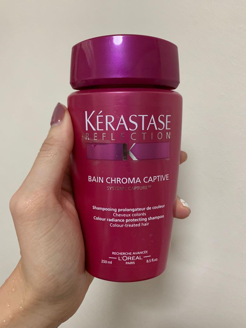 Clearance> Kerastase Reflection Bain Chroma Captive Shampoo, Beauty & Personal Care, Hair Carousell