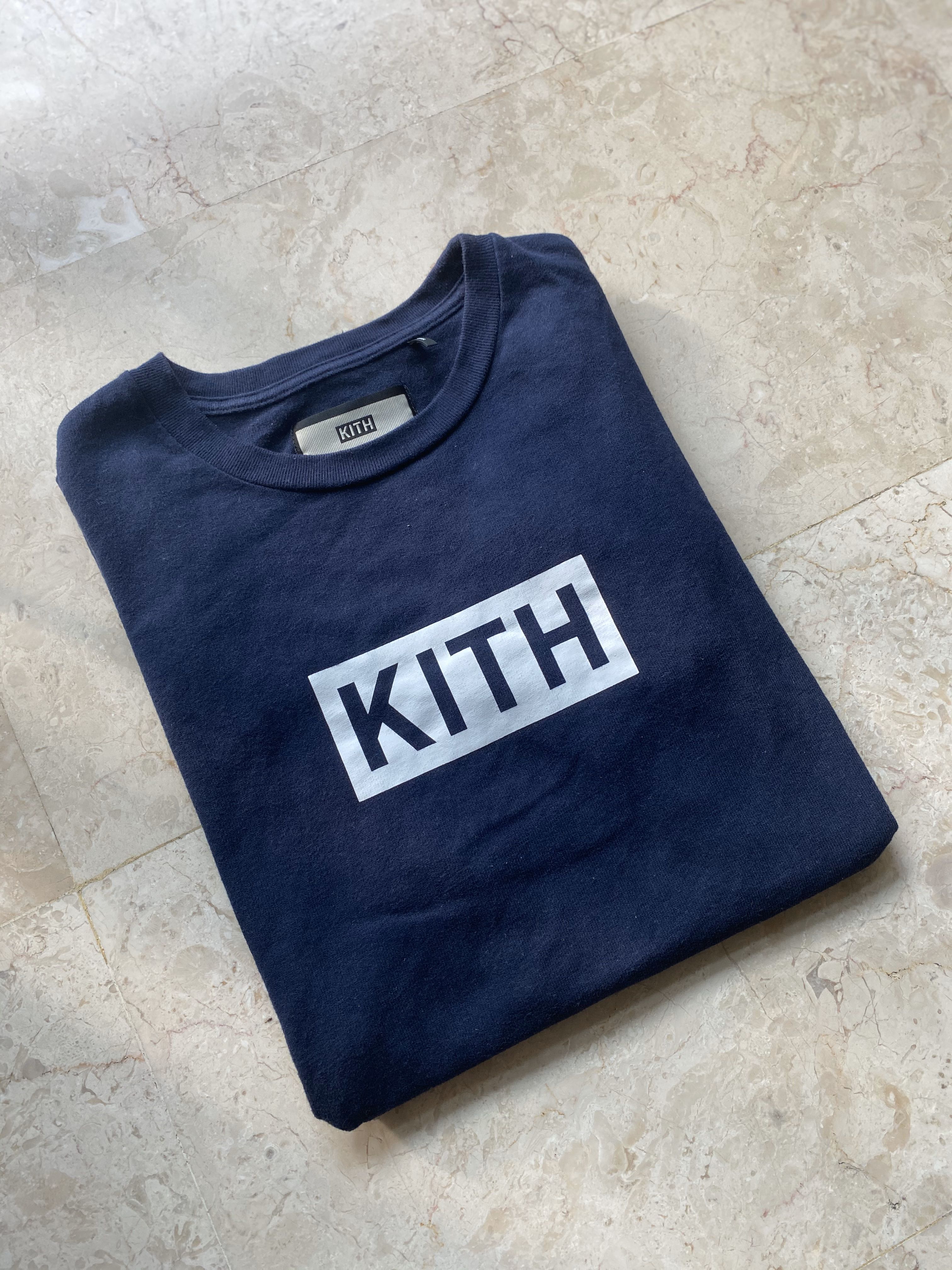 89%OFF!】 KITH CLASSIC BOX LOGO TEE NEW YORK NAVY abamedyc.com