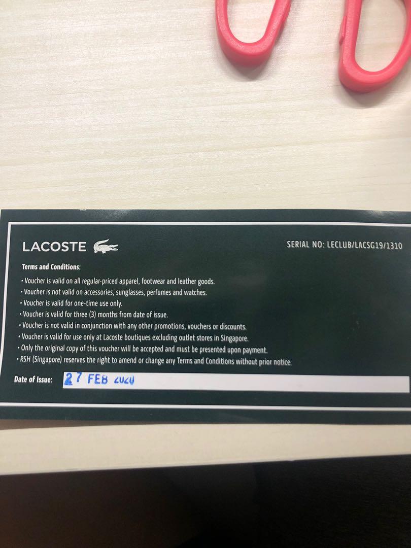 Lacoste voucher deals