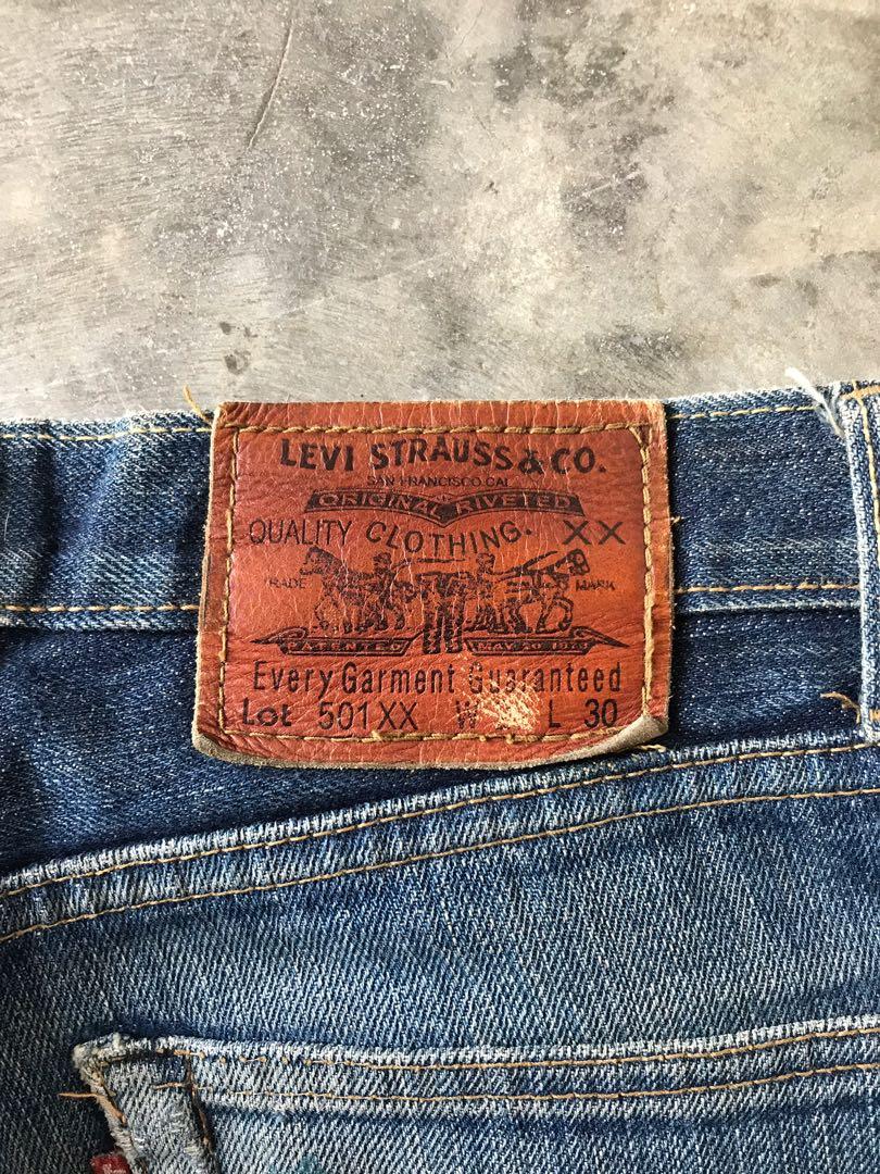 Size 31x33 Vintage Levi's 501xx Big E Lvc Japan Faded Dirty Denim Rusty  Gold Jeans 90S Redline Selvedge Distressed W31 - Yahoo Shopping