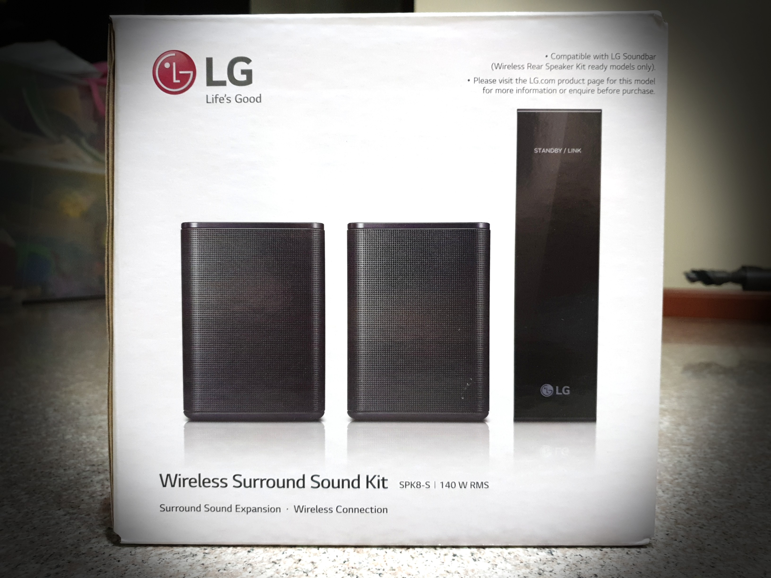 LG Wireless Surround Sound Kit SPK8S 140 W RMS, Audio, Soundbars