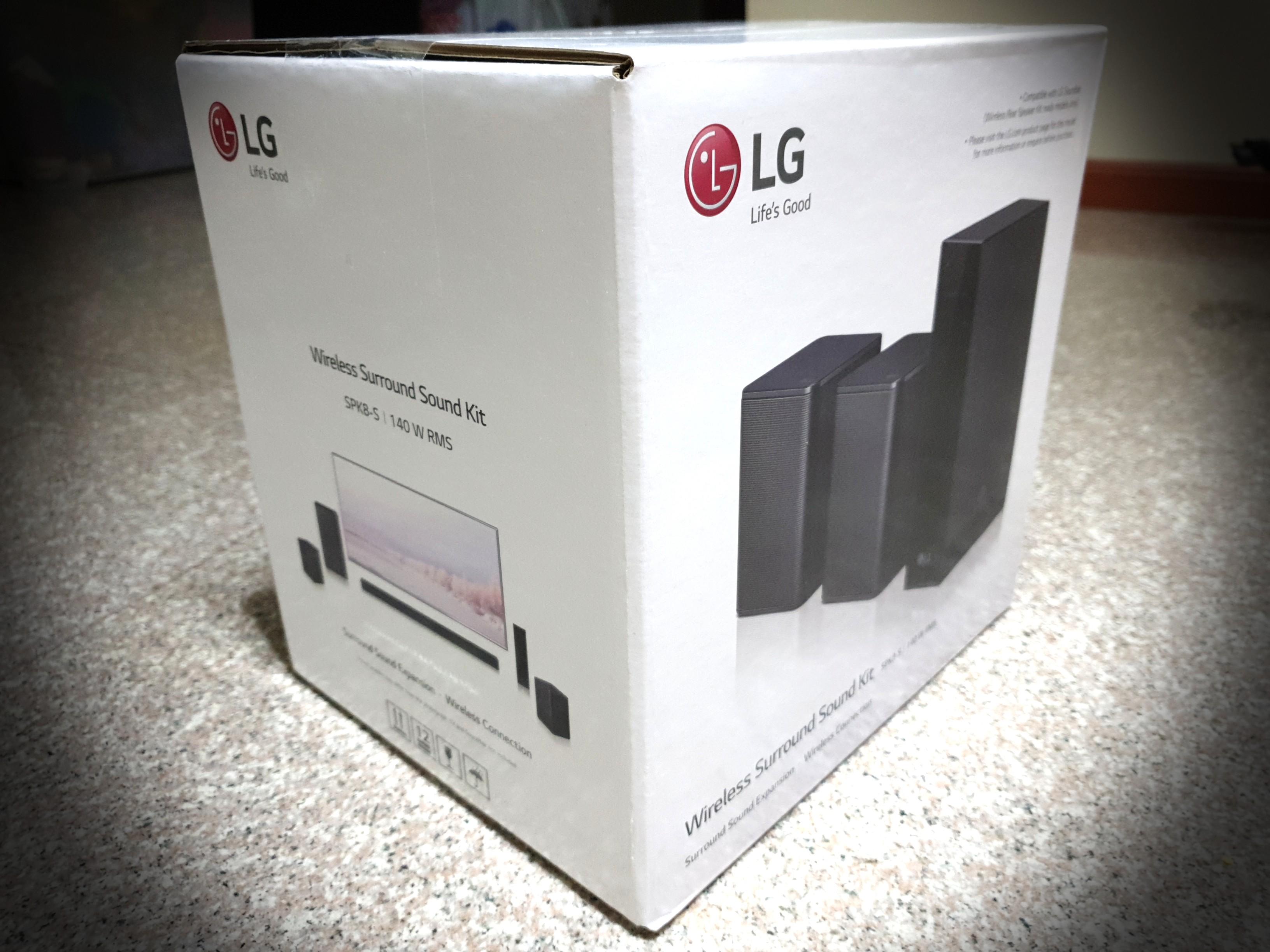 LG Wireless Surround Sound Kit SPK8S 140 W RMS, Audio, Soundbars