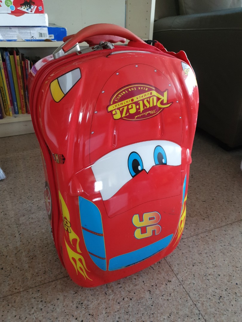 Lightning Mcqueen luggage, Babies & Kids, Infant Playtime on Carousell