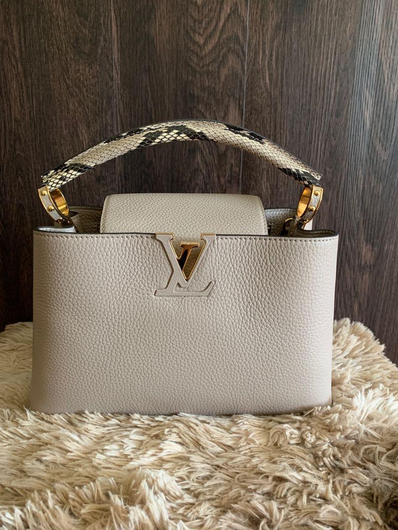 Louis Vuitton Taurillon Leather Python Capucines PM Bag (SHF-20678) – LuxeDH