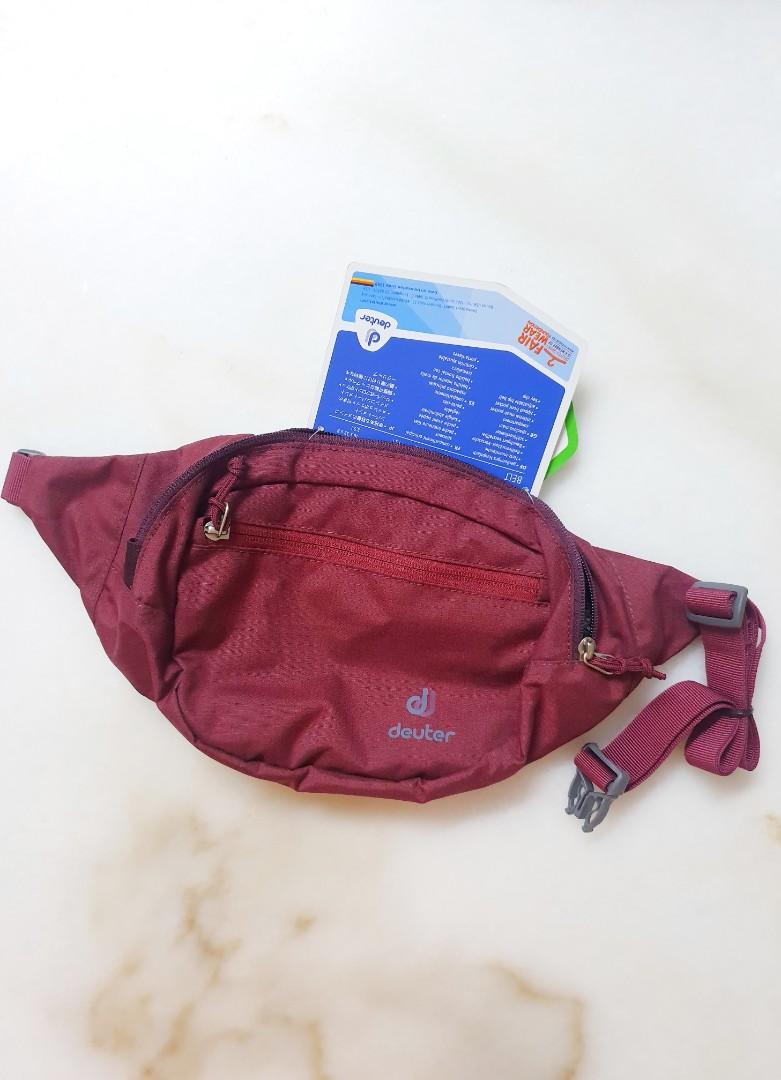 New Deuter Belt Ii Hip Bag Maroon Men S Fashion Bags Wallets Backpacks On Carousell