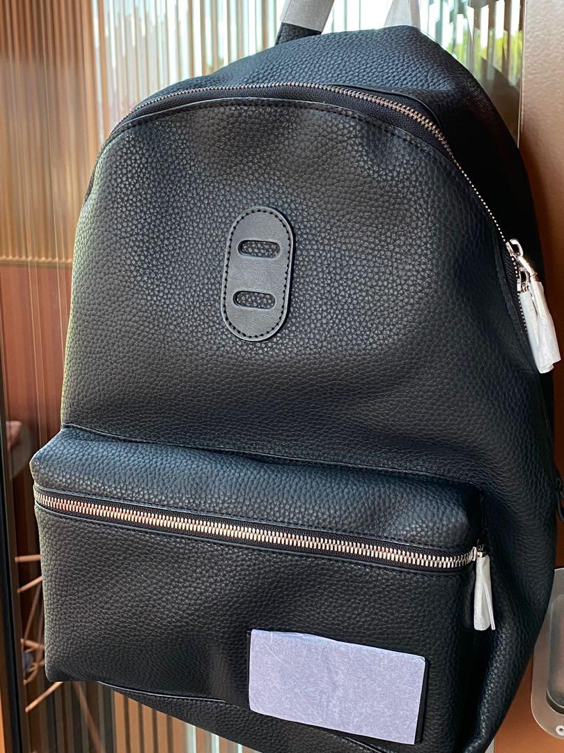 New untouched Calvin Klein Leather Backpack, Women's Fashion, Bags