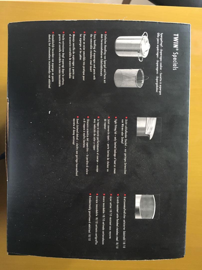 (New) Zwilling pasta / asparagus cooker, 傢俬＆家居, 廚具和餐具, 食物整理及儲存 Carousell