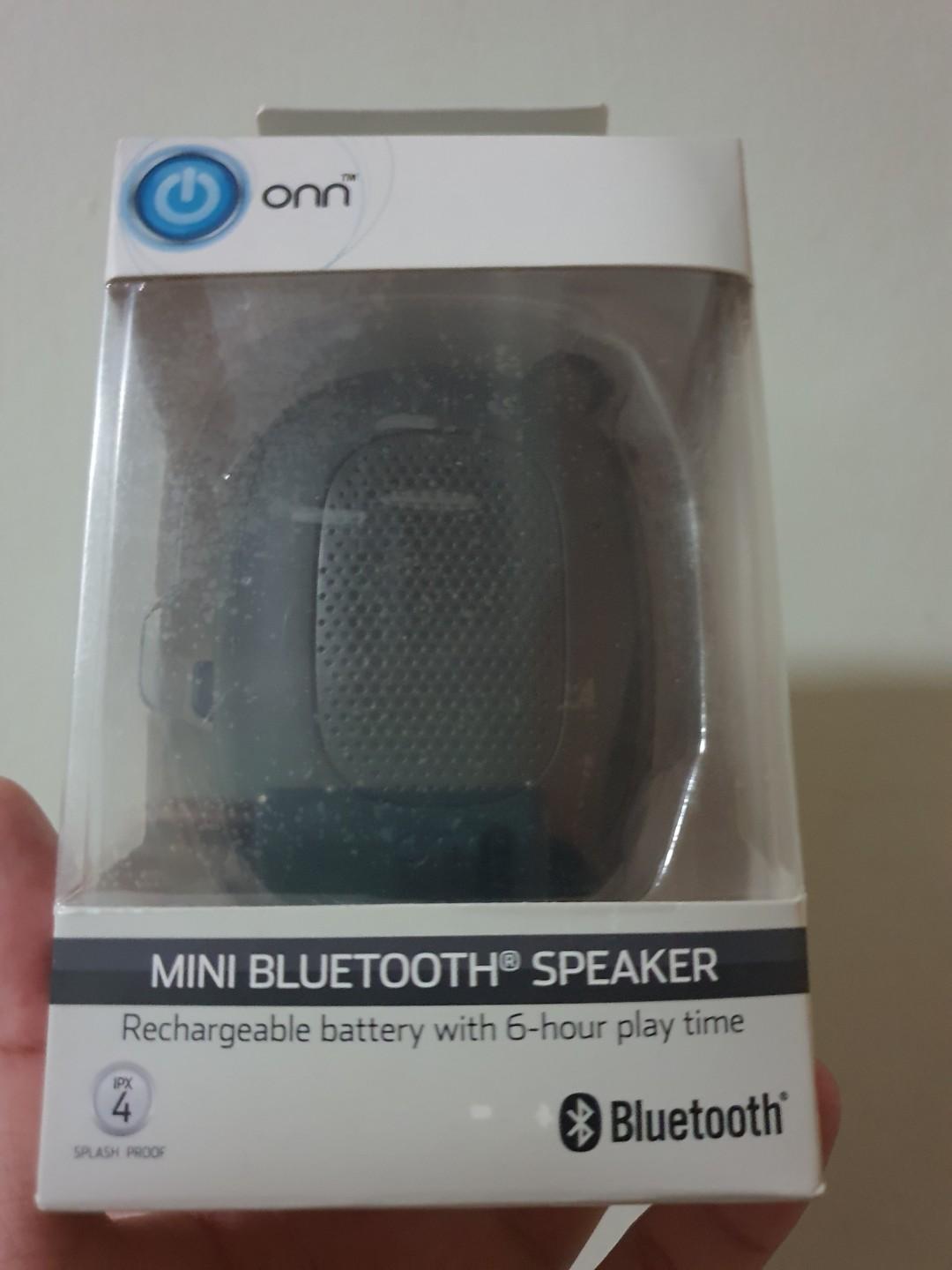 mini bluetooth speaker onn